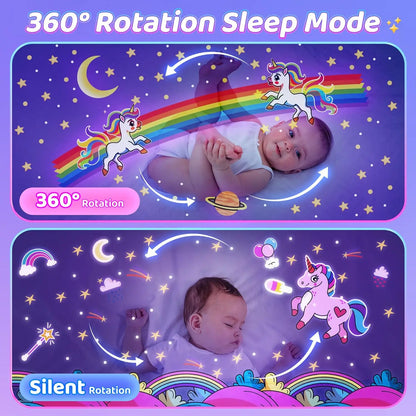 Proiettore Galassia Magico con Speaker Bluetooth – Luci Notturne per Bambini (12 Film Inclusi)